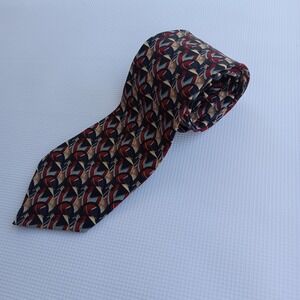 J. Garcia Jerry Garcia Vintage‎ Geometric Abstract Multicolor Silk Mens Tie